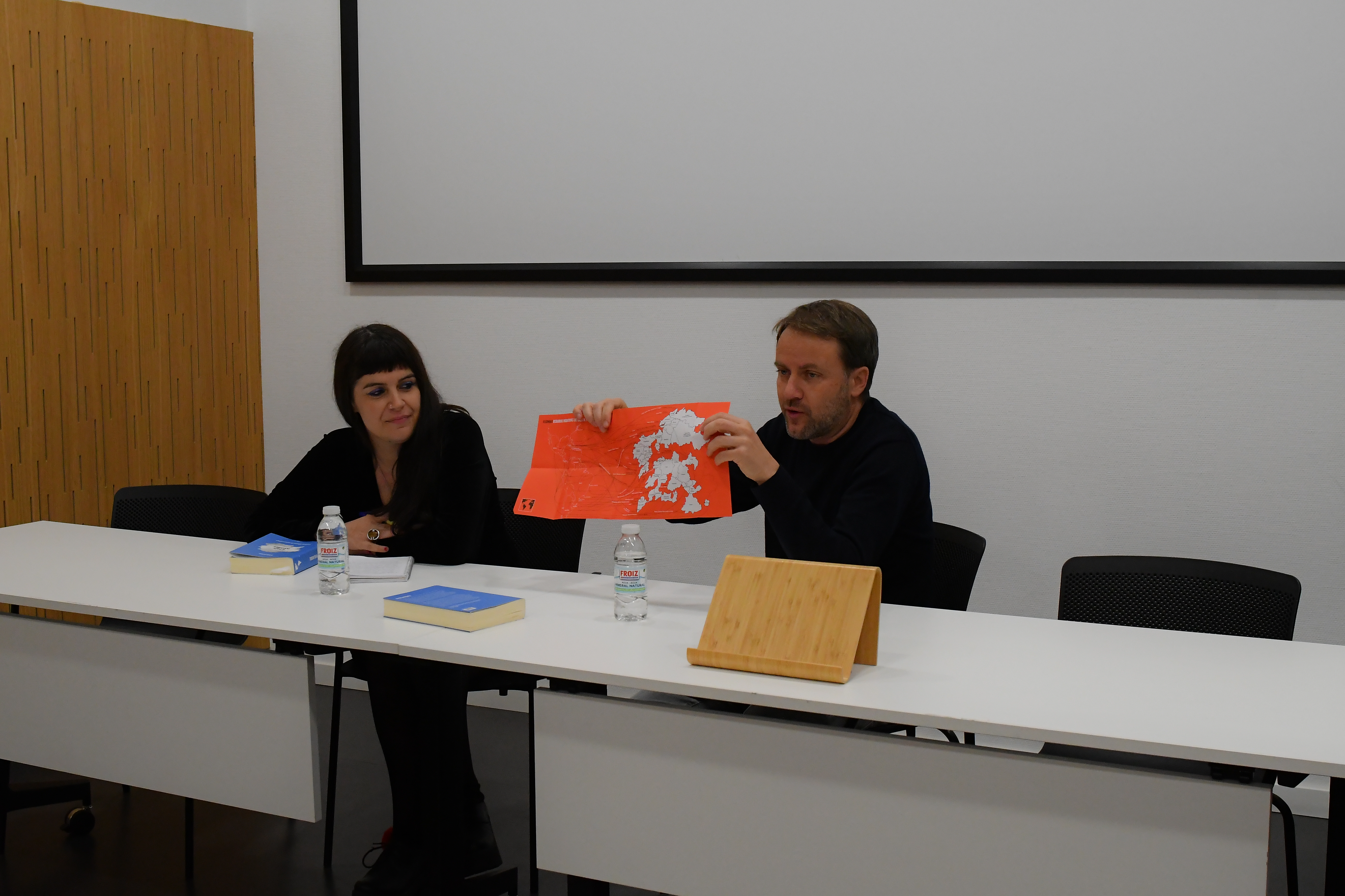 Arturo e Cristina na presentación